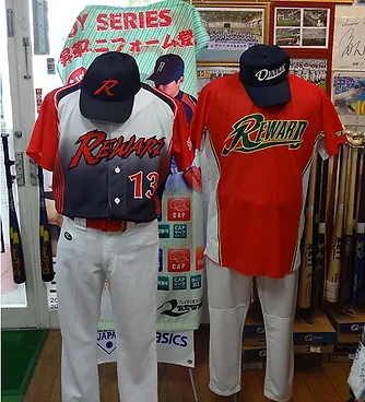 野球専門店のユニフォーム作成